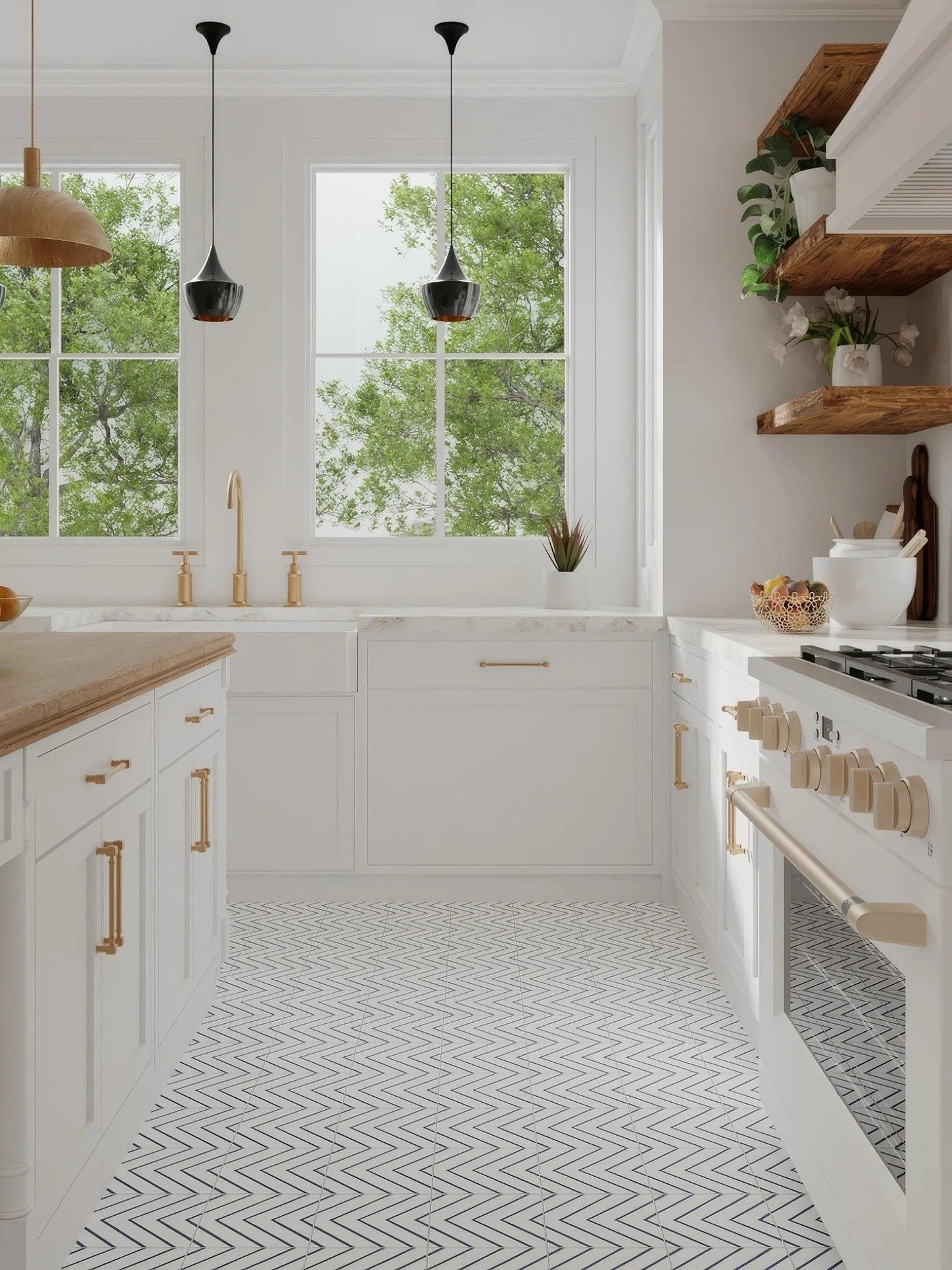 modern interior kitchen